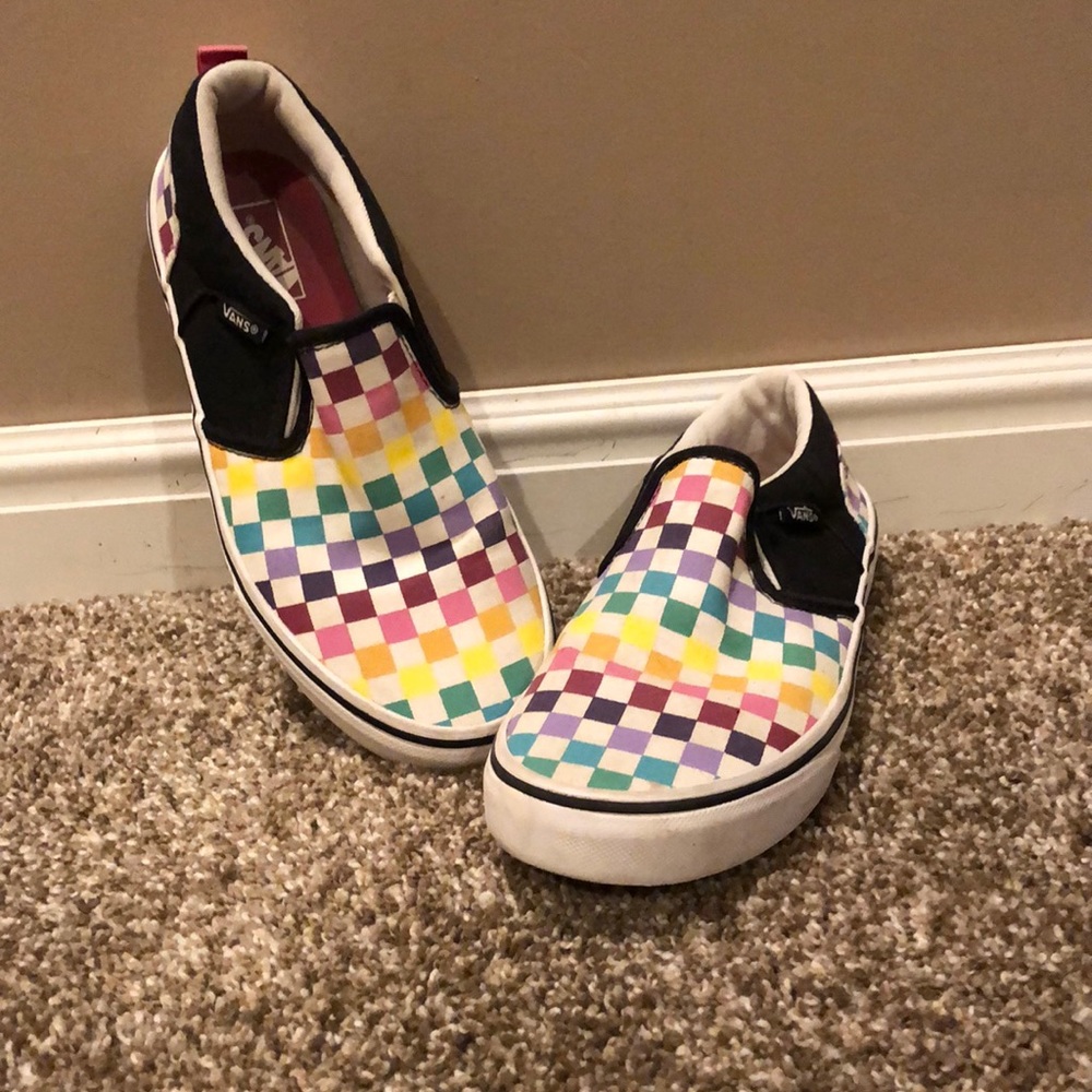 Girls rainbow vans